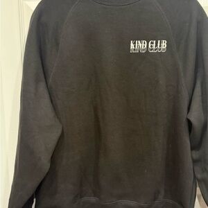 NWT BRUNETTE THE LABEL KIND CLUB big sister fit m/l sweater